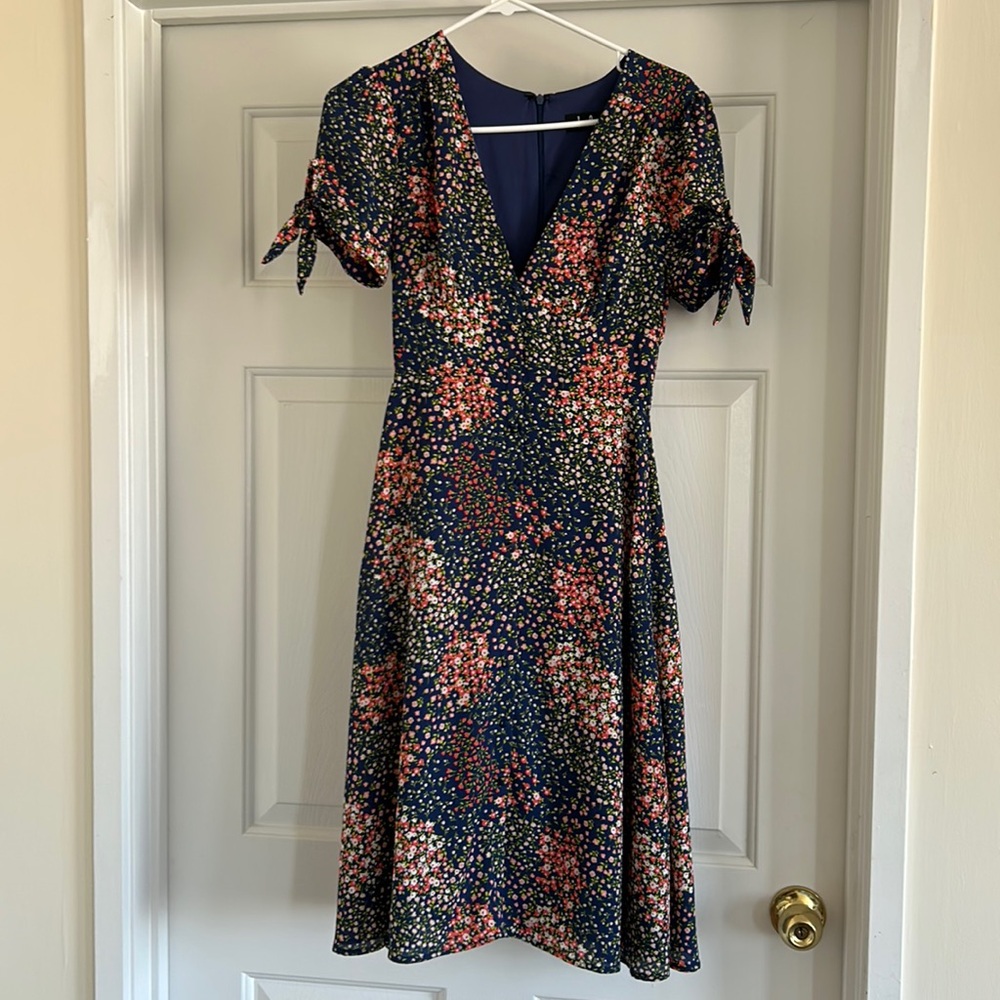 XS Blue Floral Lulus dress